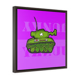 Tank Pink - Framed Canvas Print