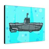 Sub Blue- Canvas Print