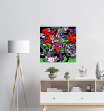 Motorcycle Momma - Metal Print